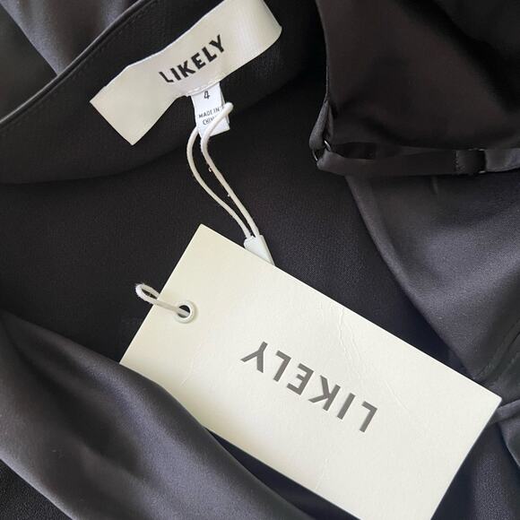 Likely Tie-Waist Jumpsuit NWT new in Black Size 4 Lulu Glam Pantsuit - Picture 6 of 7